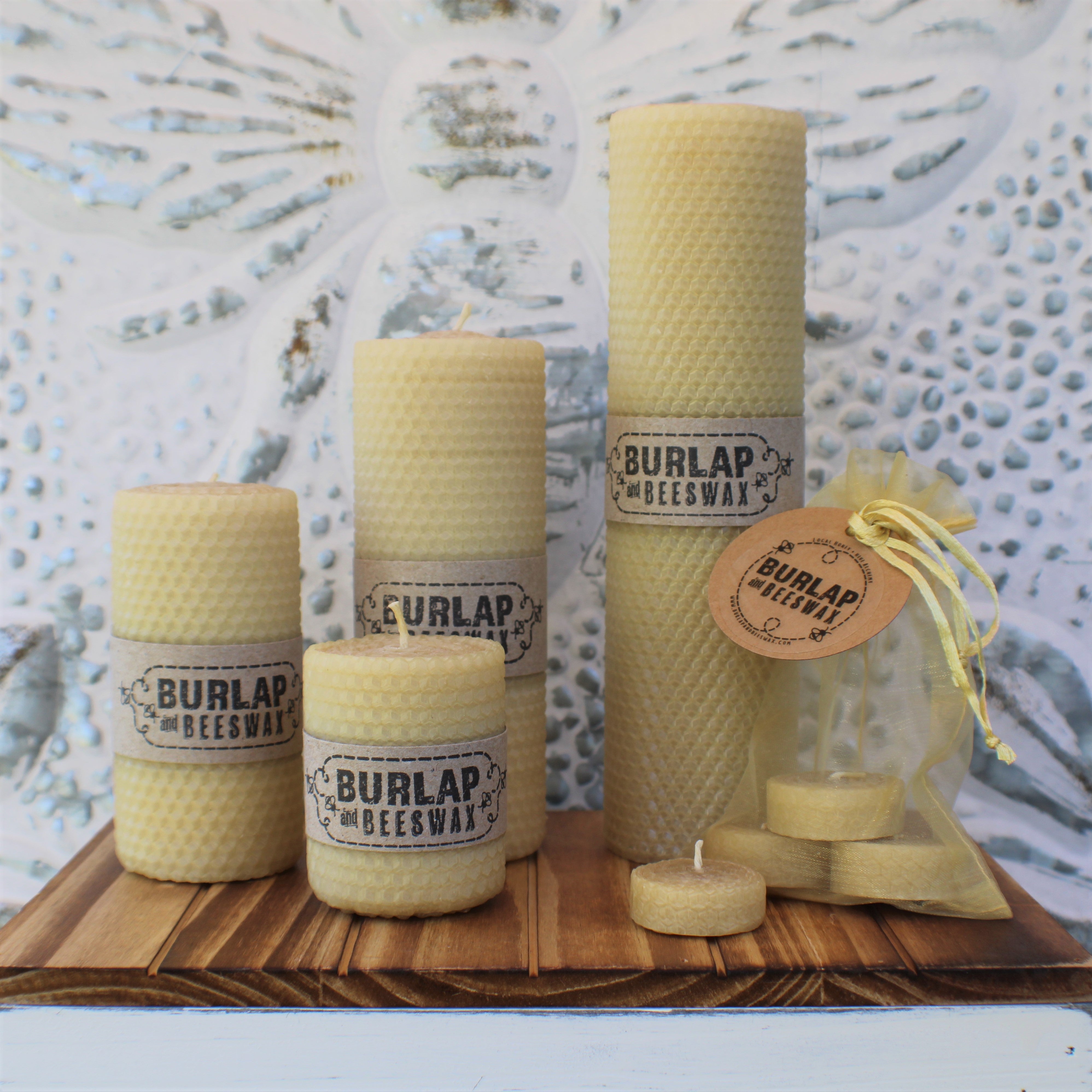 Hand Rolled Pure Beeswax Candles